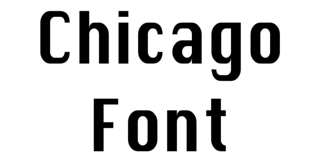 Chicago Font
