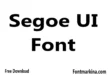 Segoe UI Font