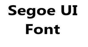 Segoe UI Font