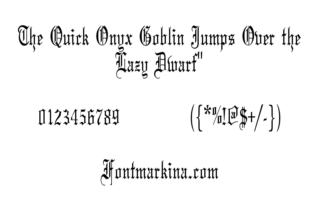 Olde English Font
