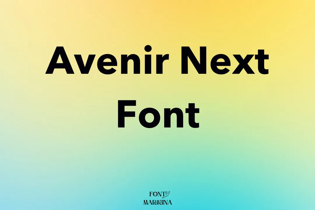 Avenir Next Font
