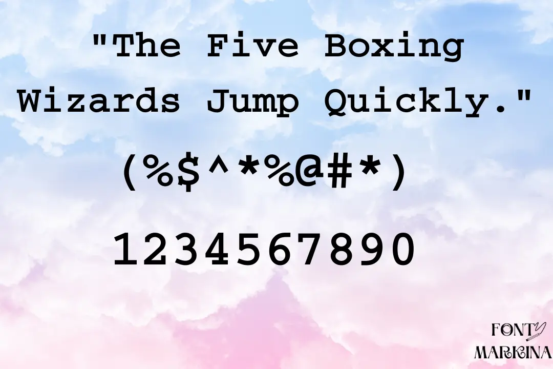 Courier Font