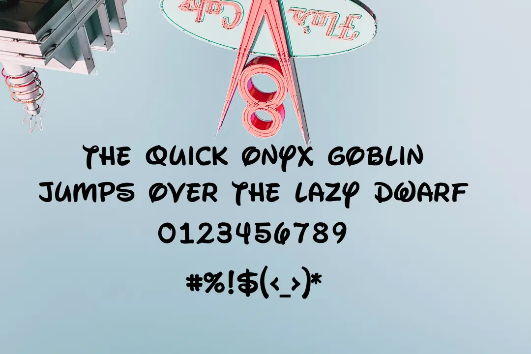 disney font preview