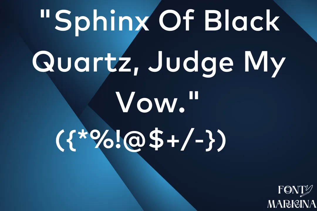 Mark OT Font