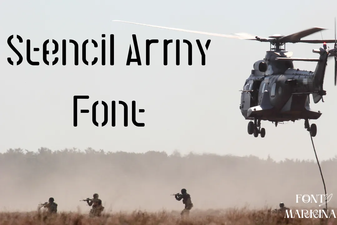 Stencil Army Font