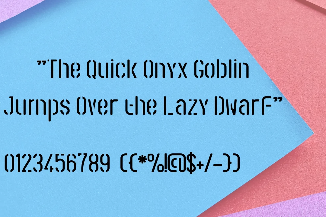 Stencil Army Font