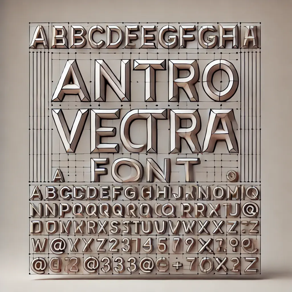 View Image of Antro Vectra Font