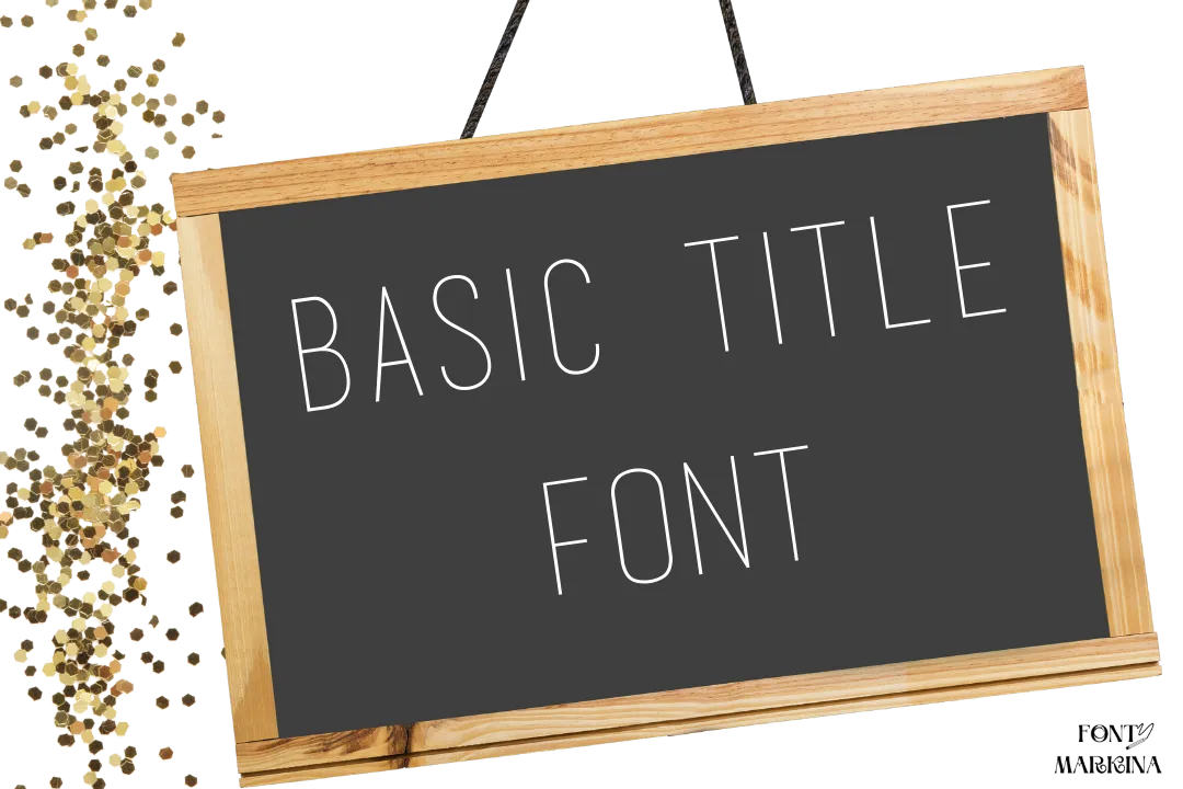Basic Title Font