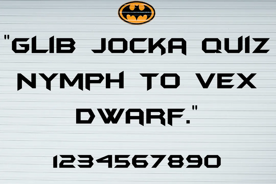 Batman Forever Font