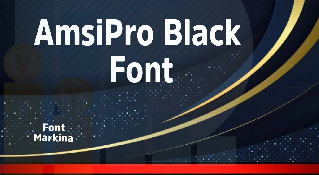 AmsiPro Black Font