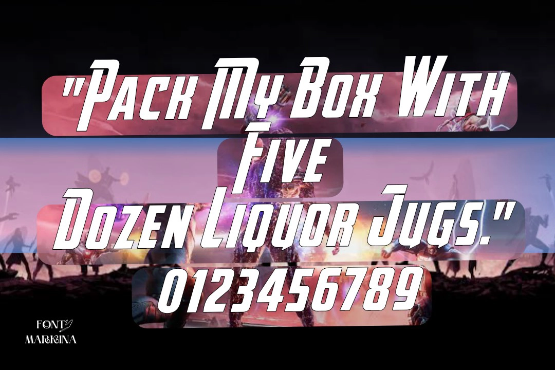 Avengers Font