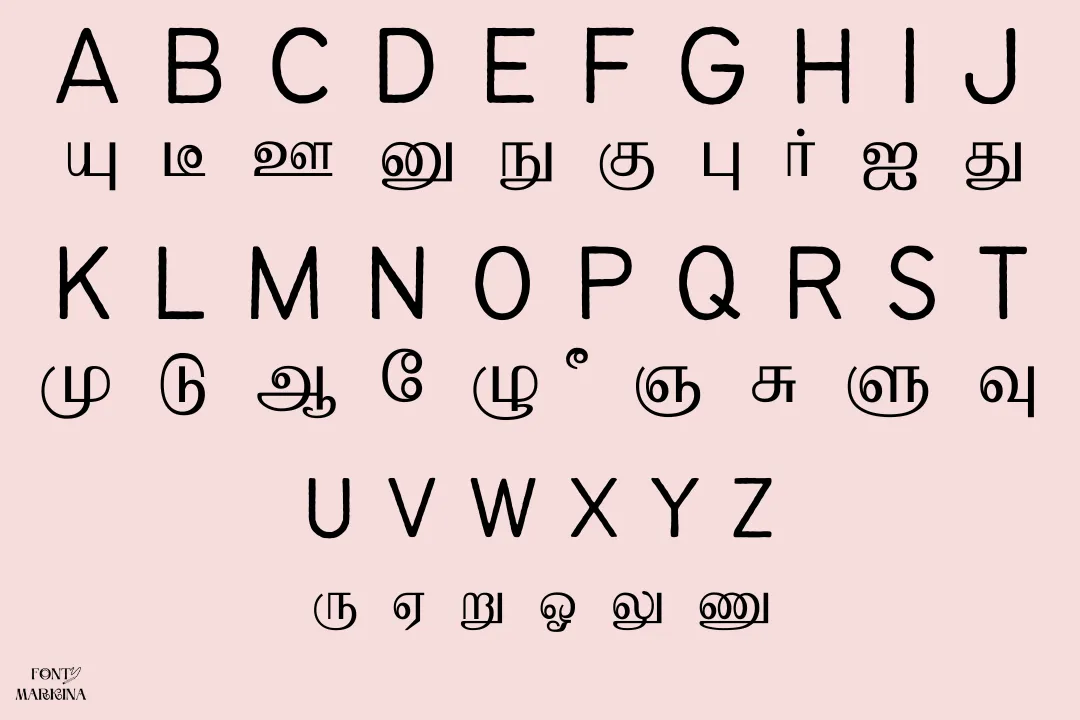 Bamini Tamil Font
