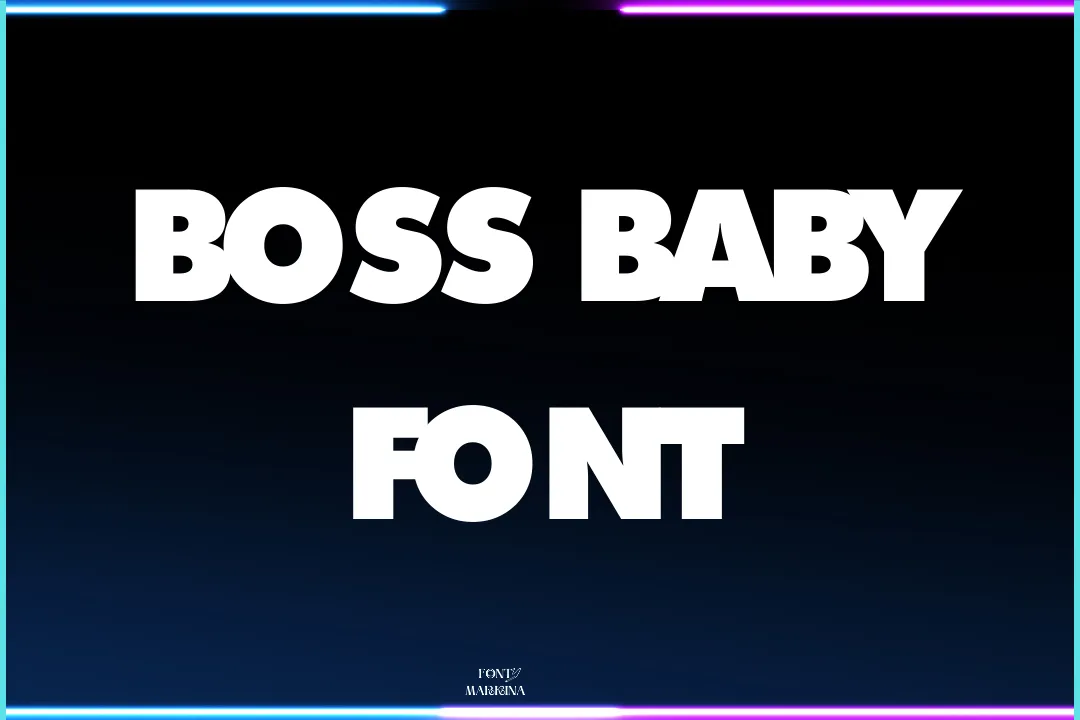 Boss Baby Font