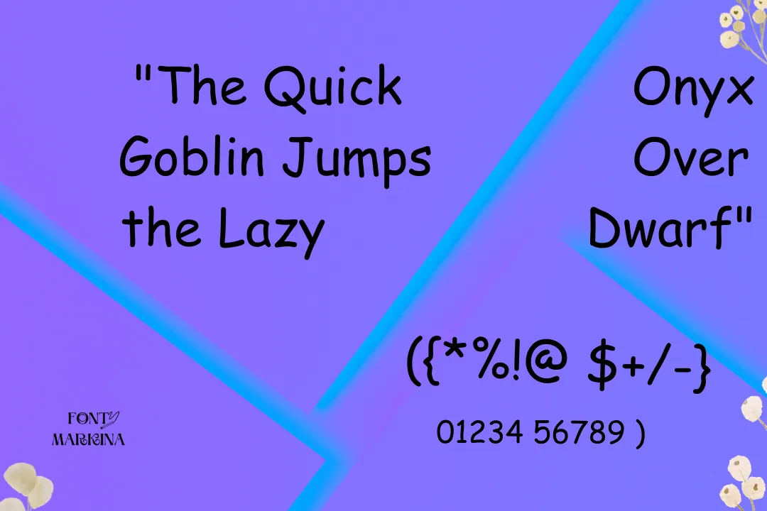 Comic Sans MS Font View