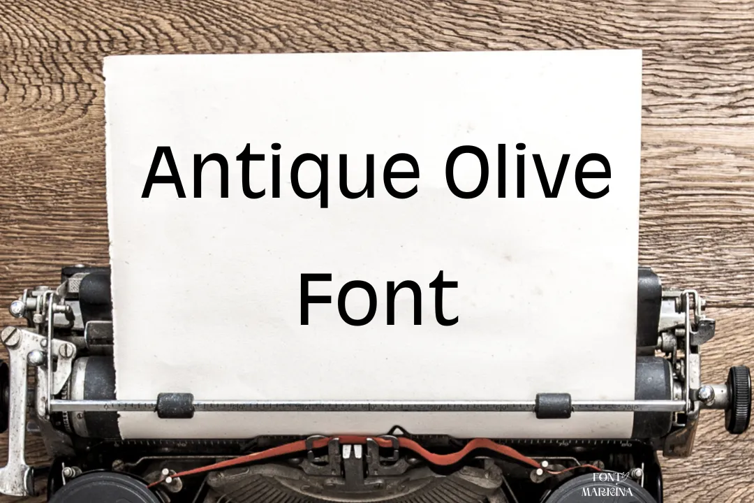 Antique Olive Font