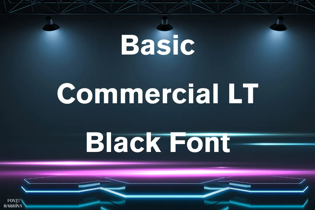 Basic Commercial LT Black Font
