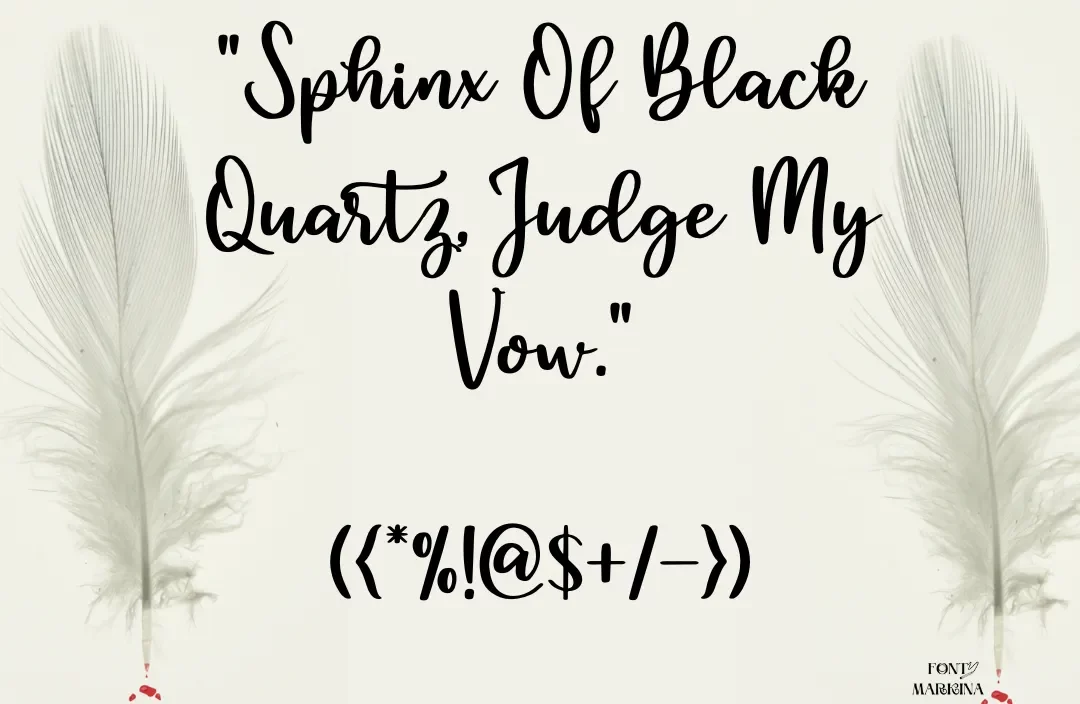 Feather Font View
