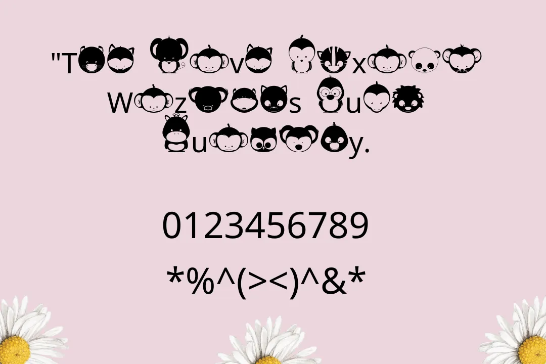 Animox Font View