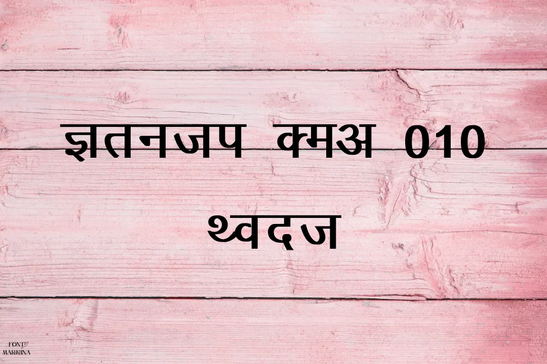 Kruti Dev 010 Font