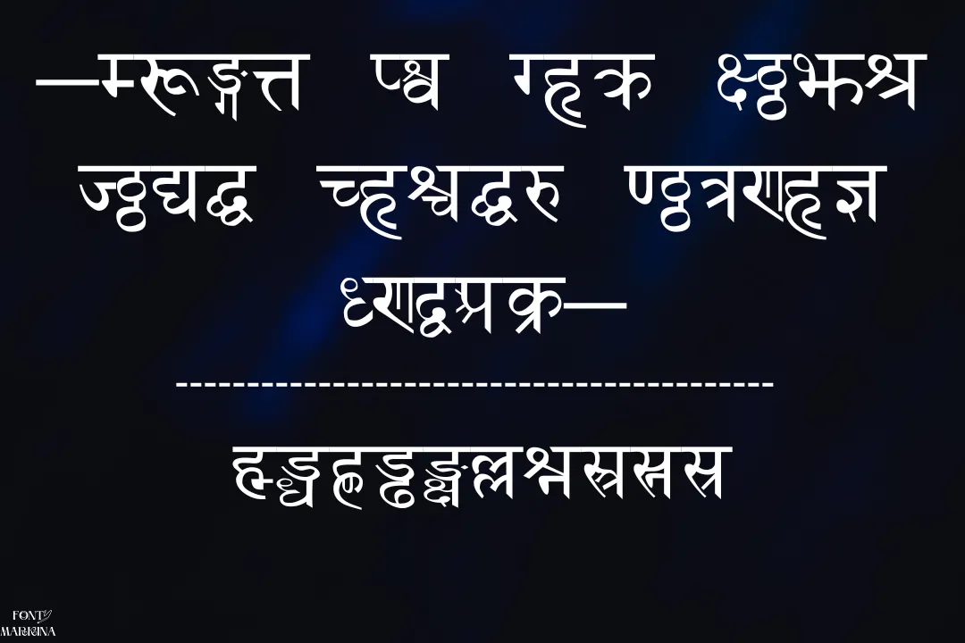 Sanskrit Font