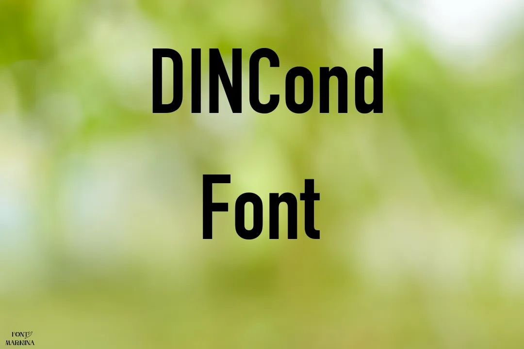DINCond Font