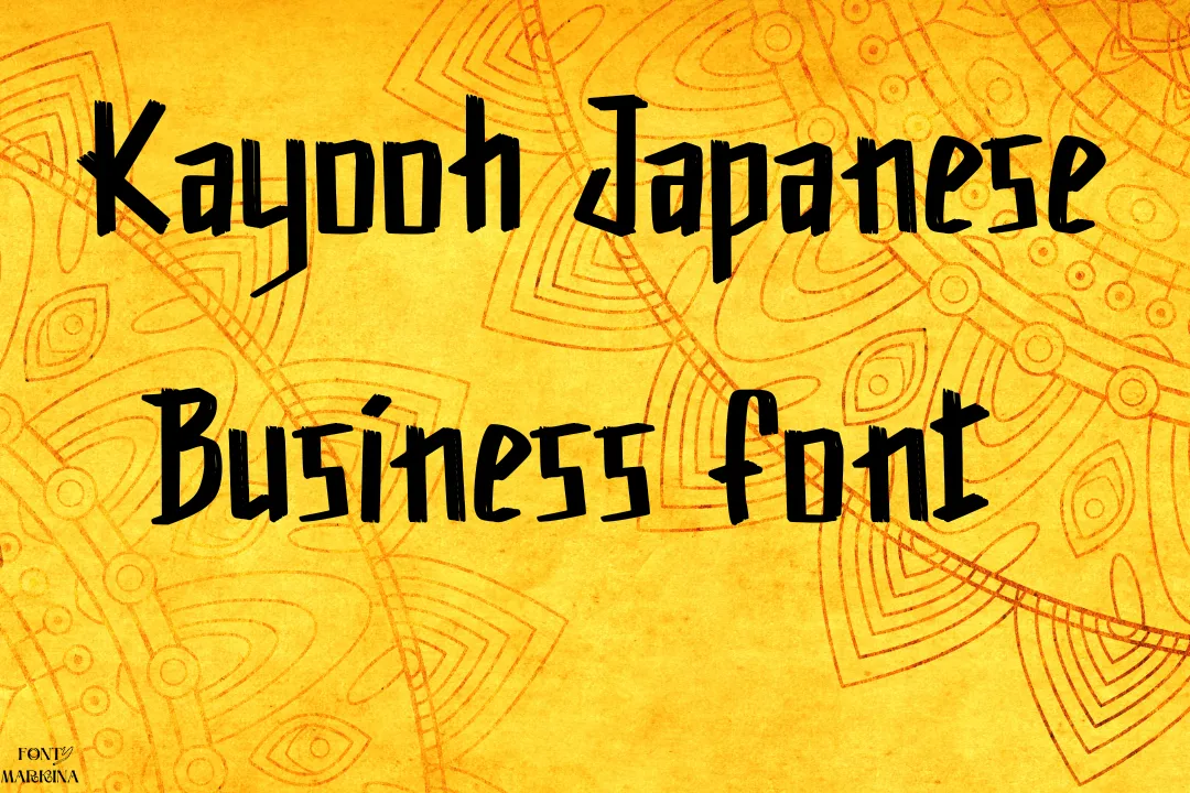 Kayooh Japanese Business Font