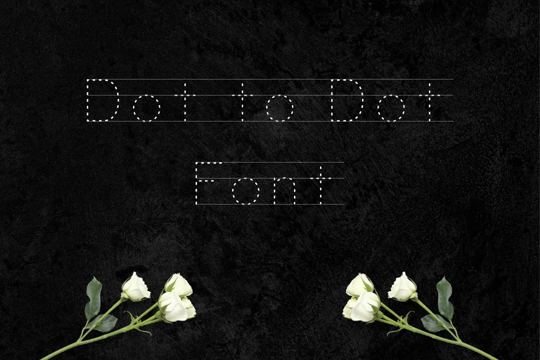 Dot To Dot Font
