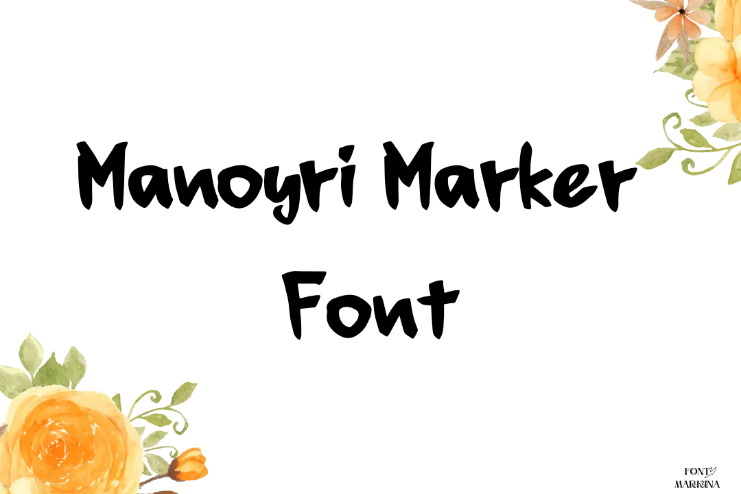 Manoyri Marker font