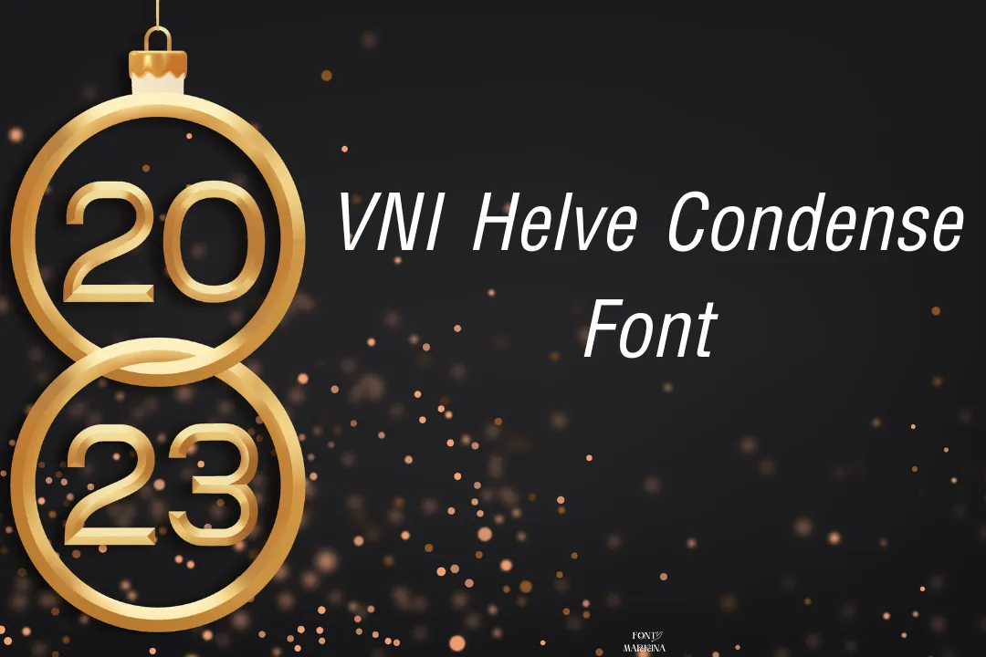 VNI Helve Condense font