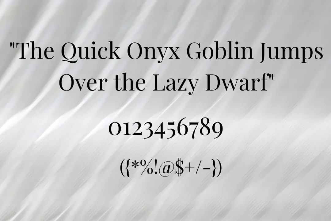 Playfair Display font