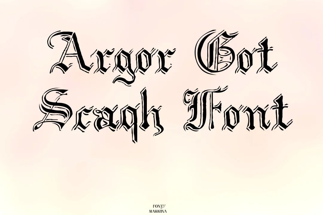 Argor Got Scaqh Font