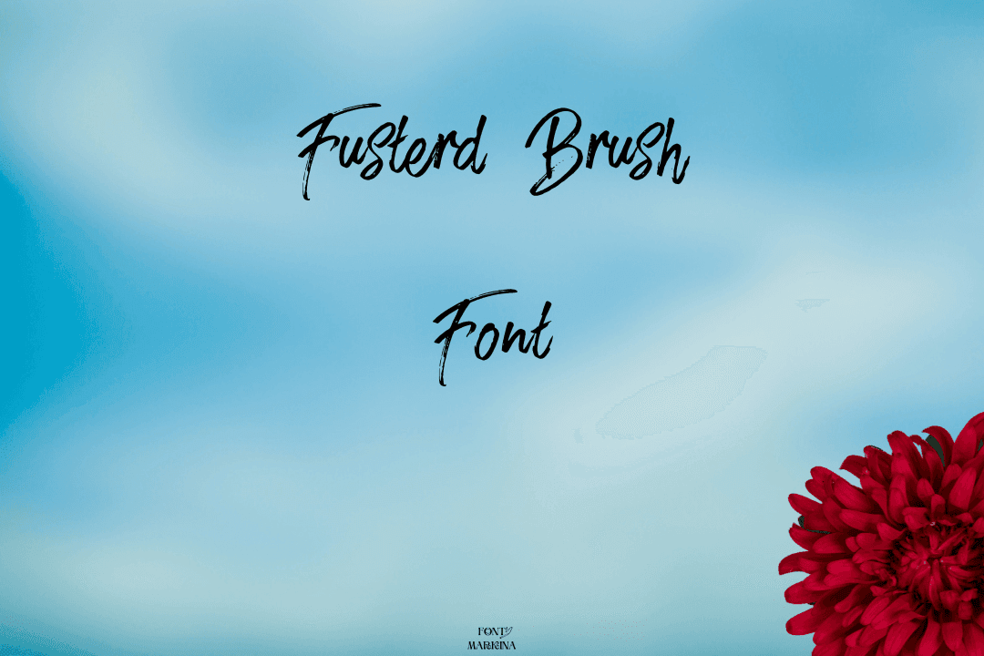 Fusterd Brush Font