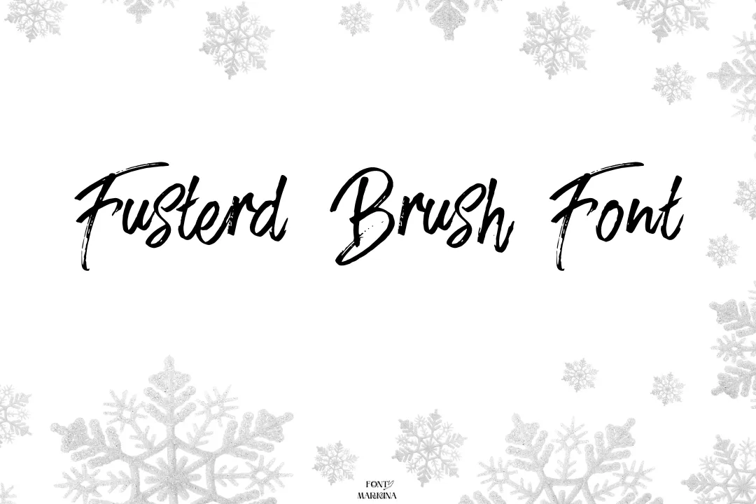 Fusterd Brush Font