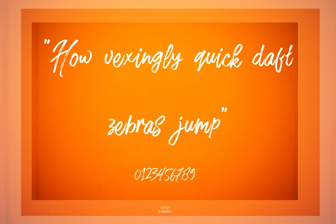 Fusterd Brush Font