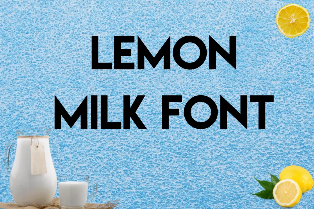 Lemon Milk Font