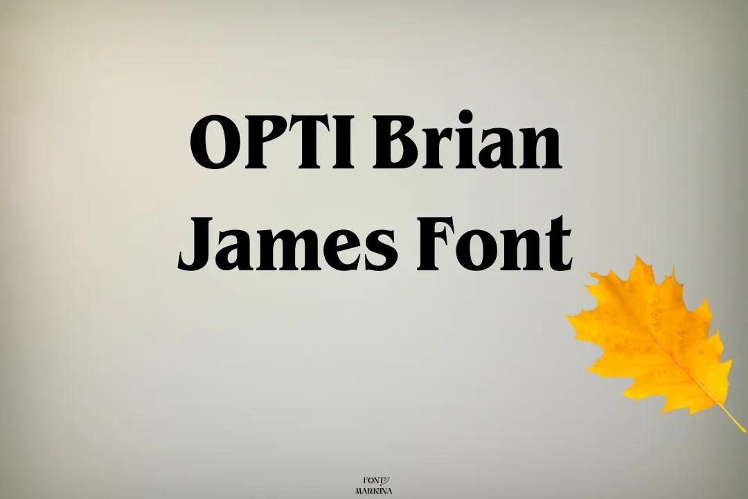 OPTI Brian James Font