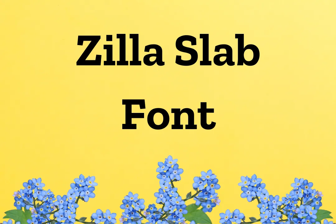 Zilla Slab Font