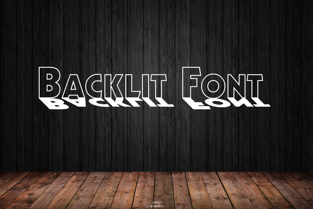 Backlit Font