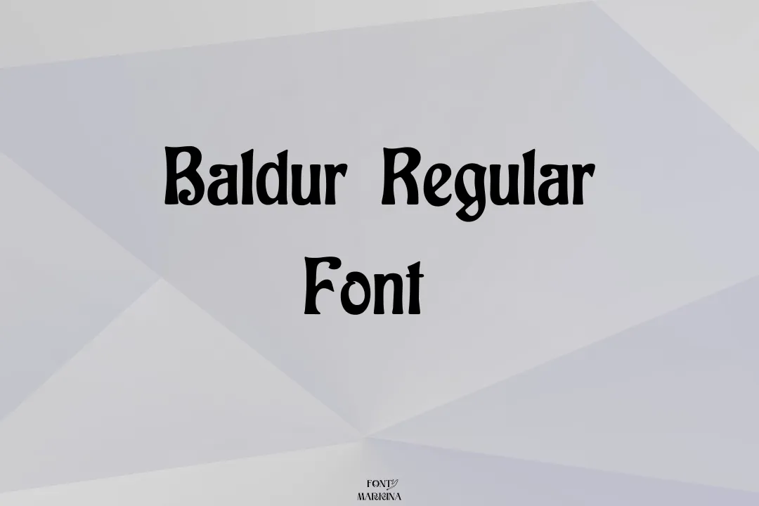 Baldur Font