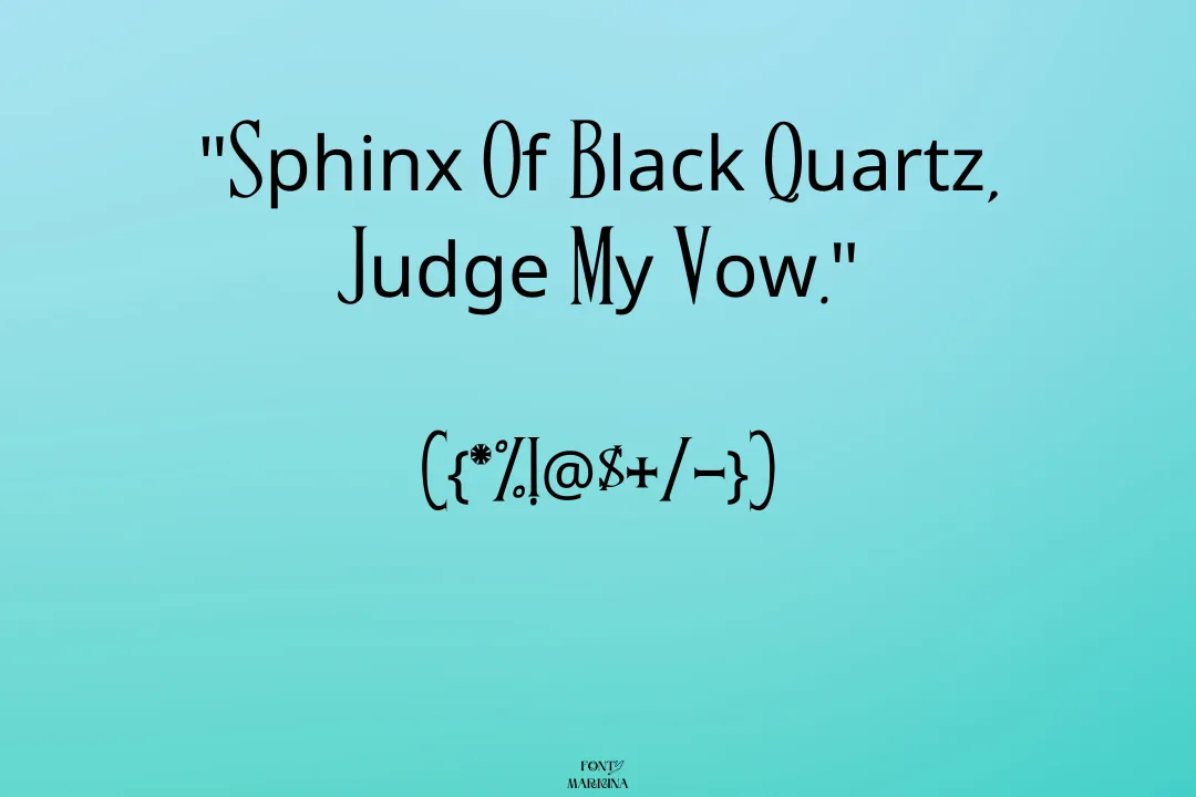 Band of Reality Font View