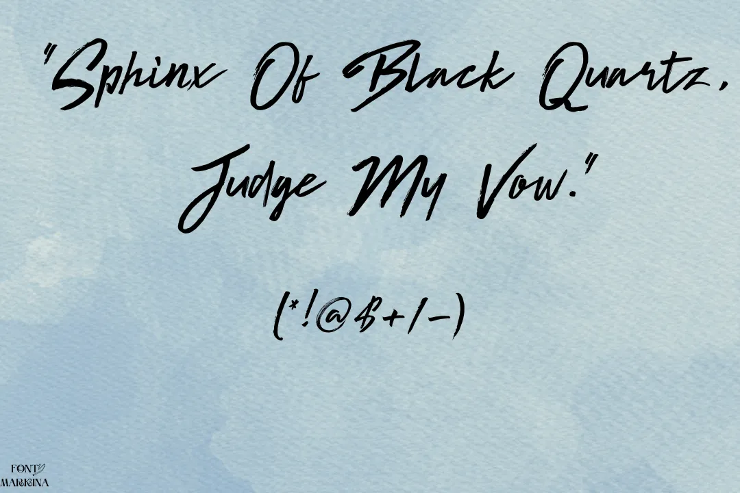 Brat Brush Typeface font