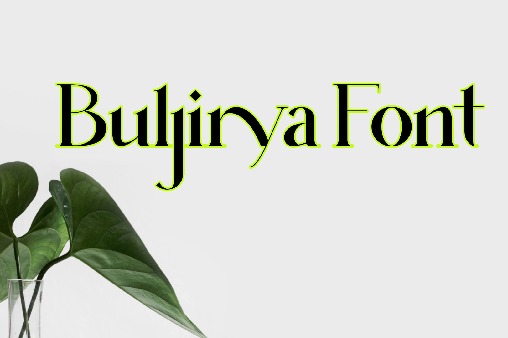 Buljirya Font