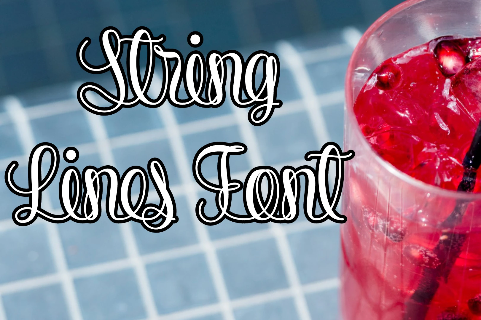 String Lines Font