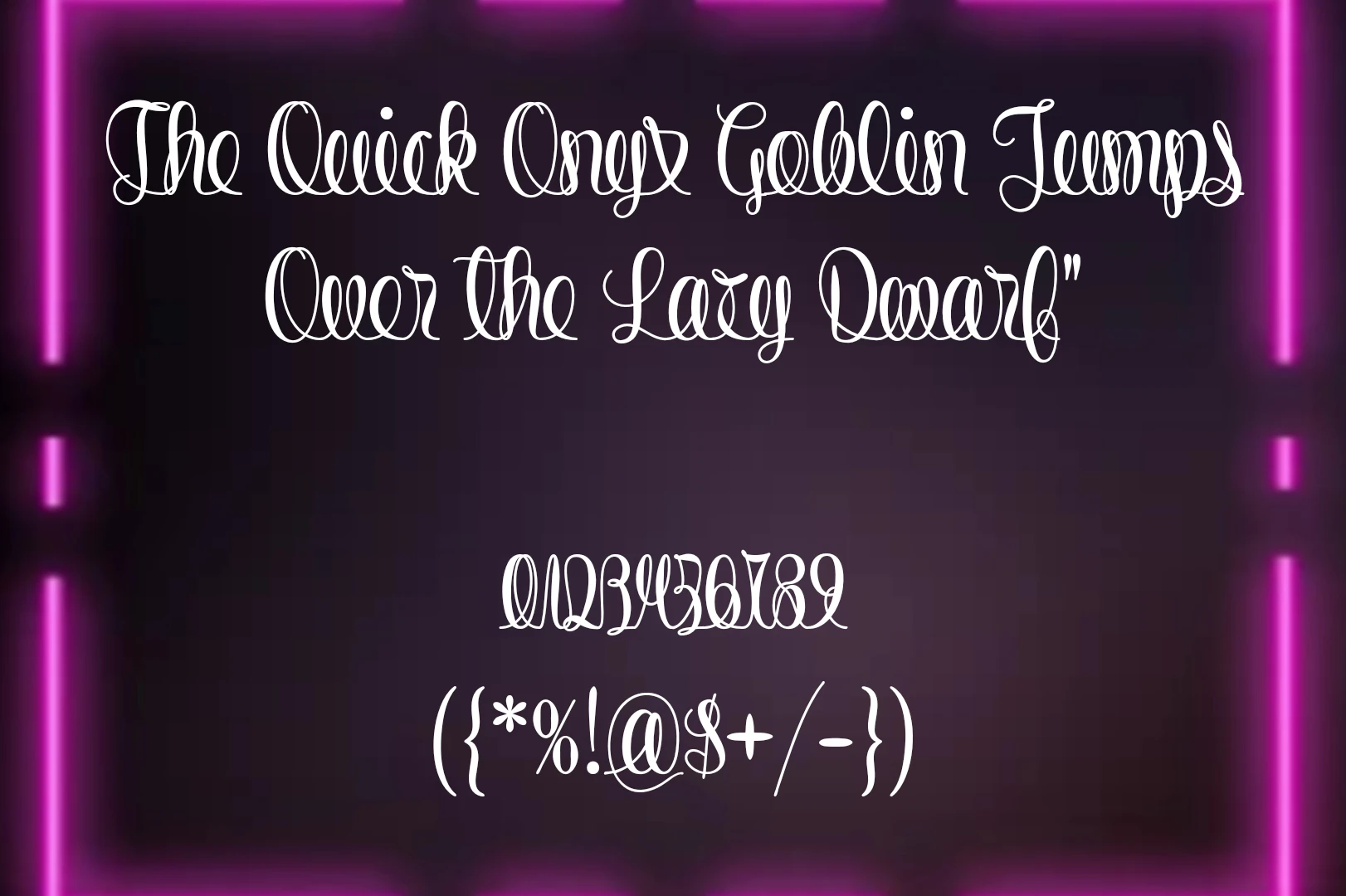 String Lines Font