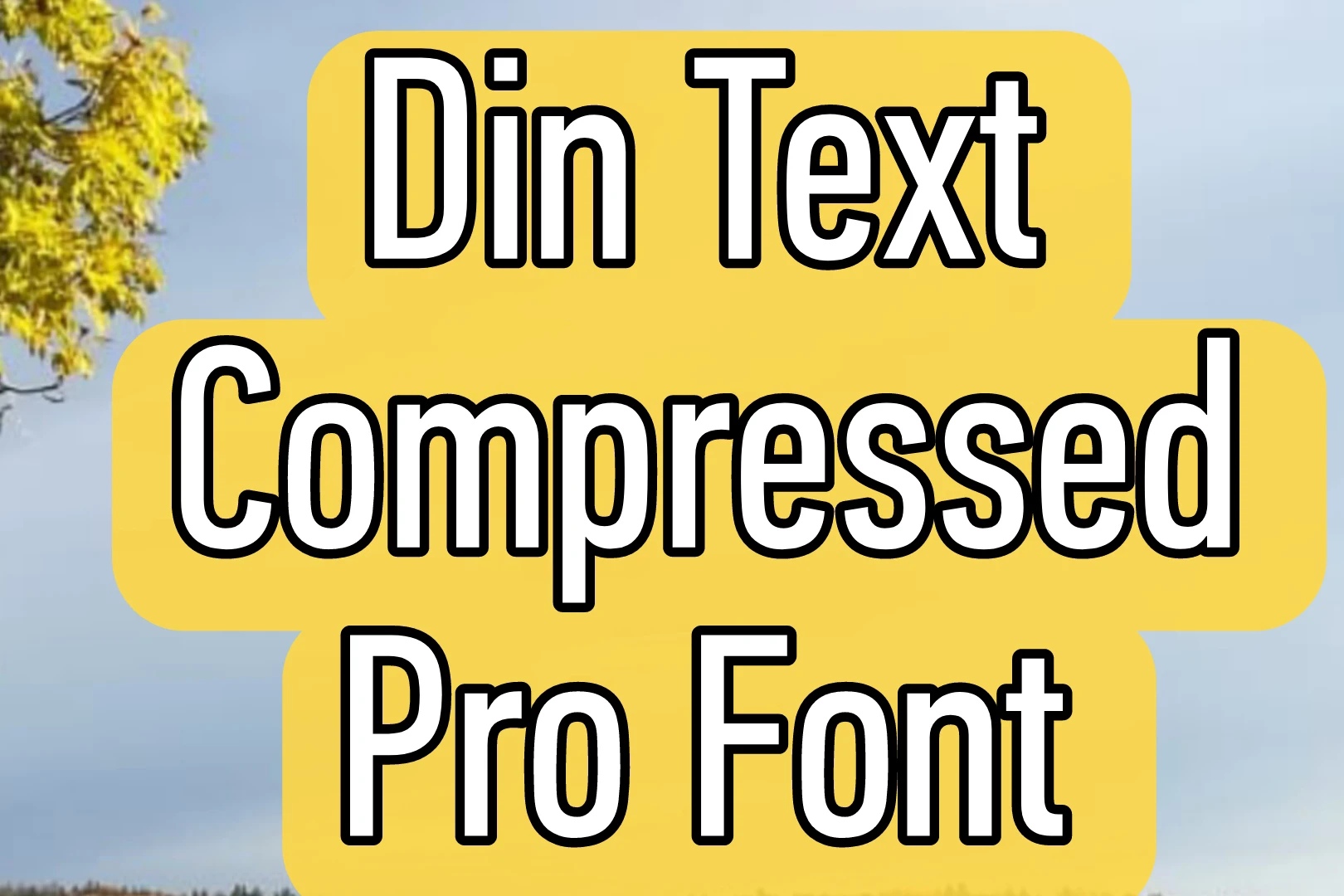 Din Text Compressed Pro Font