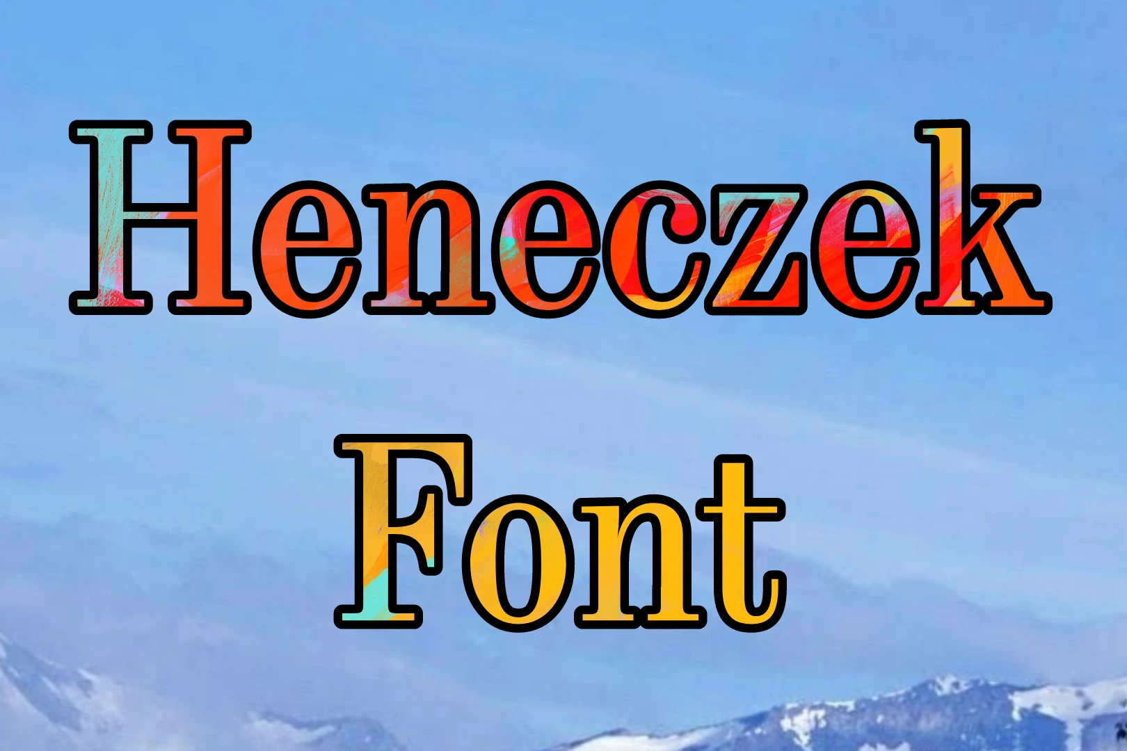 Heneczek Font