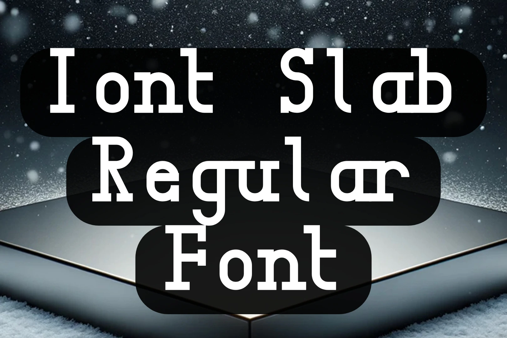 Iont Slab Regular Font