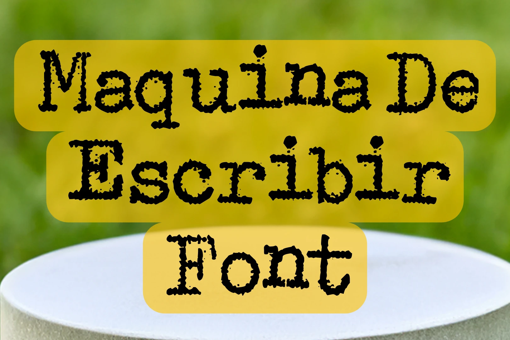 Maquina De Escribir Font