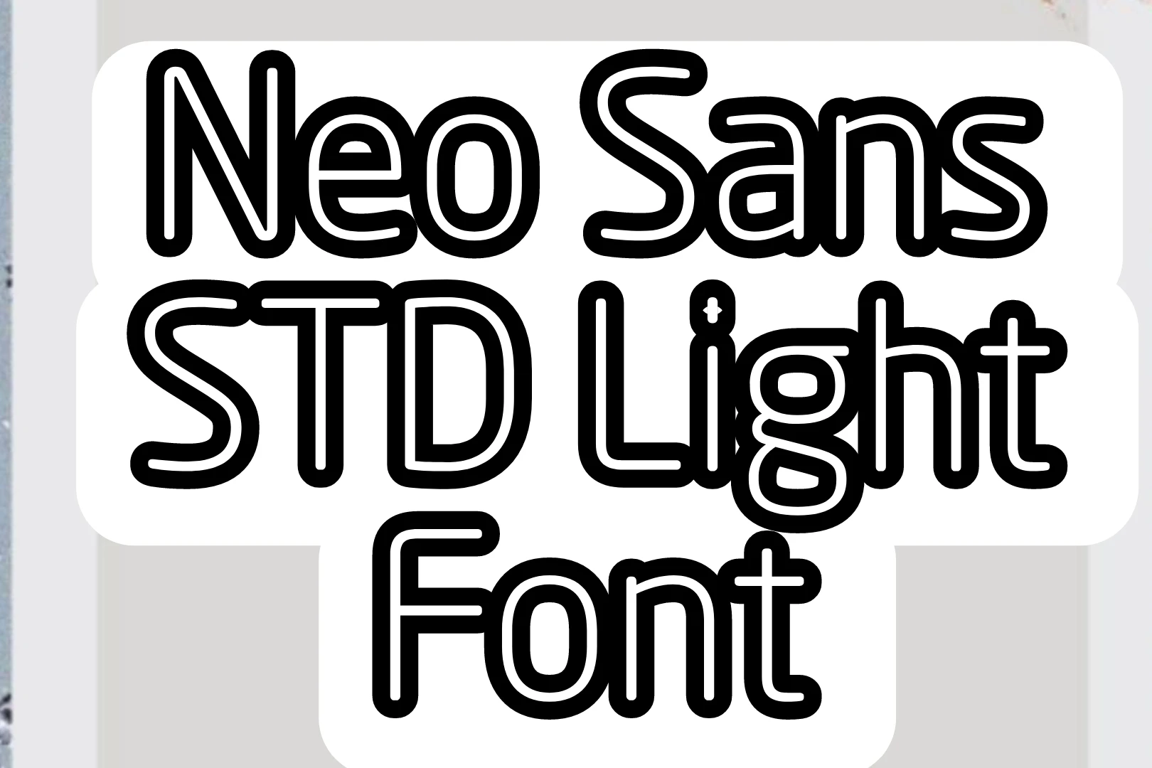 Neo Sans Std Light Font