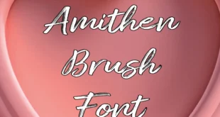 Amithen Brush Font